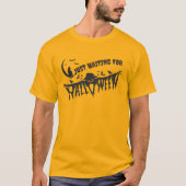 Wachten op Halloween Fun Pumpkin Cat Ghostly T-shirt (Voorkant)