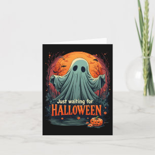 Wachten op Halloween Funny Spooky Season Gra Kaart