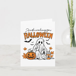 Wachten op Halloween Ghost Spooky Summer Vac Kaart
