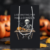 Wachten op Halloween | Grappig skelet Medium Cadeauzakje