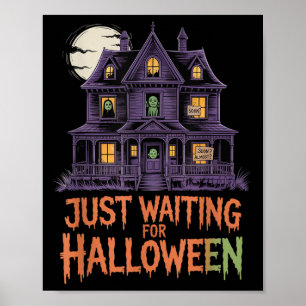 Wachten op Halloween grappige Halloween quotes Poster