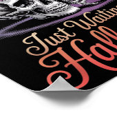 Wachten op Halloween grappige Halloween quotes Poster (Hoek)