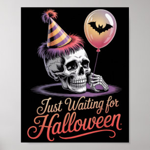 Wachten op Halloween grappige Halloween quotes Poster