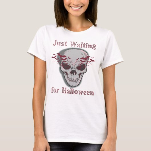 Wachten op Halloween, Halloween Skull T-shirt (Voorkant)