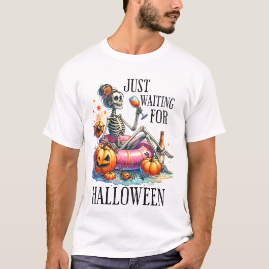 Wachten op Halloween - Halloween T-shirt (Voorkant)