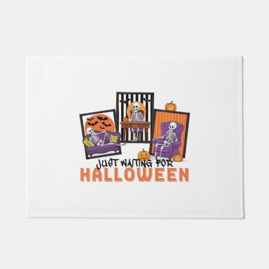 Wachten op Halloween Herfst Vibes Deurmat (Voorkant)
