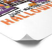 Wachten op Halloween Herfst Vibes Poster (Hoek)