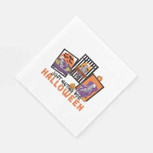 Wachten op Halloween Herfst Vibes Servet (Hoek)