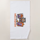 Wachten op Halloween Herfst Vibes Strandlaken (Voorkant)