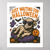 Wachten op Halloween Highland Koe Poster (Voorkant)