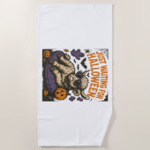 Wachten op Halloween Highland Koe Strandlaken (Voorkant)