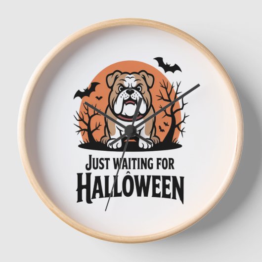 Wachten op Halloween hond (Voorkant)