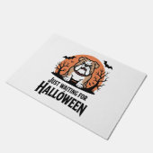 Wachten op Halloween hond Deurmat (Schuin)