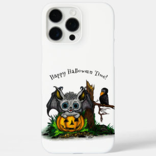 Wachten op Halloween, Schattige Bat en Raven iPhone 16 Pro Max Hoesje