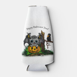 Wachten op Halloween, Schattige Bat en Raven Flesjeskoeler