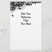 Wachten op Halloween, Schattige Bat en Raven Flyer (Achterkant)