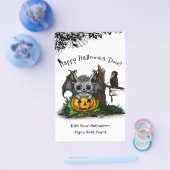 Wachten op Halloween, Schattige Bat en Raven Flyer (Enkel)