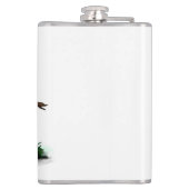 Wachten op Halloween, Schattige Bat en Raven Heupfles (Achterkant)