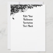 Wachten op Halloween, Schattige Bat en Raven Kaart (Achterkant)