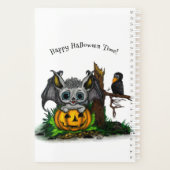Wachten op Halloween, Schattige Bat en Raven Planner (Achterkant)