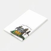 Wachten op Halloween, Schattige Bat en Raven Post-it® Notes (Schuin)