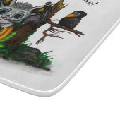 Wachten op Halloween, Schattige Bat en Raven Snijplank (Hoek)