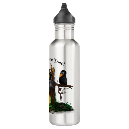 Wachten op Halloween, Schattige Bat en Raven Waterfles (Rechts)