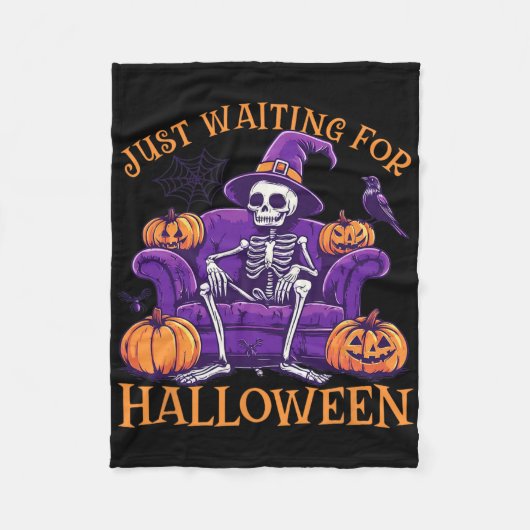 Wachten op Halloween Shirt - Summerween Funn Fleece Deken (Voorkant)