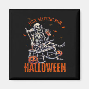 Wachten op Halloween Skeleton Halloween Part Magneet