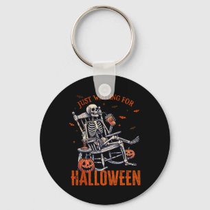 Wachten op Halloween Skeleton Halloween Part Sleutelhanger