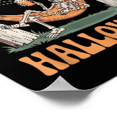 Wachten op Halloween Skeleton Halloween Quot Poster (Hoek)