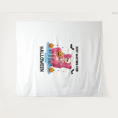 Wachten op Halloween Skeleton Wandkleed (Voorkant (horizontaal))