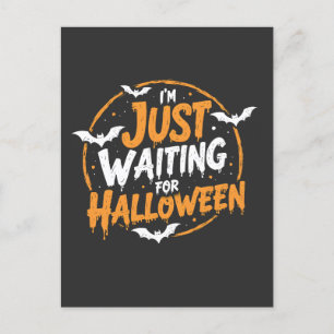 Wachten op Halloween Spooky Batty Gift Briefkaart
