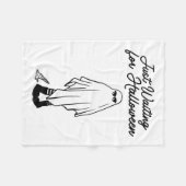 Wachten op Halloween Spooky Ghost Summer Hall Fleece Deken (Voorkant (Horizontaal))