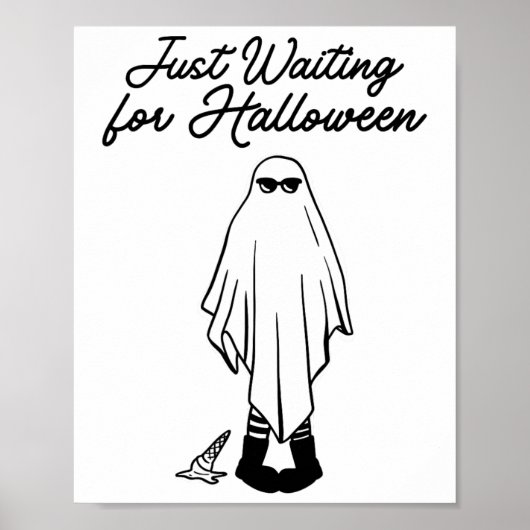Wachten op Halloween Spooky Ghost Summer Hall Poster (Voorkant)