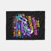 Wachten op Halloween Spooky Summer Vibes Sum Fleece Deken (Voorkant (Horizontaal))
