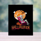 Wachten op Halloween Summer Nurse Skeleton P Acryl Bord (Neutraal)