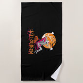 Wachten op Halloween Summer Nurse Skeleton P Strandlaken (Voorkant)