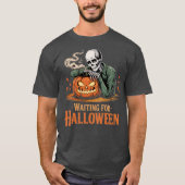 Wachten op Halloween T-shirt (Voorkant)
