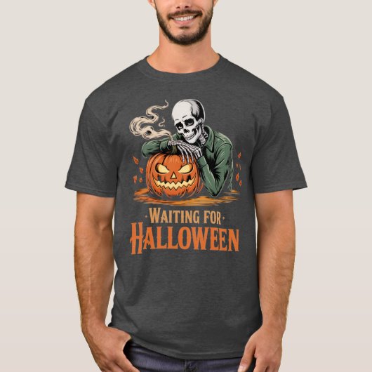 Wachten op Halloween T-shirt (Voorkant)