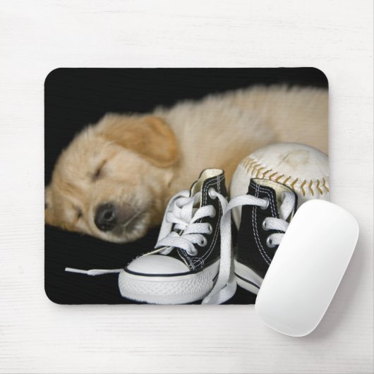 Wachten op hem muismat (Met muis)