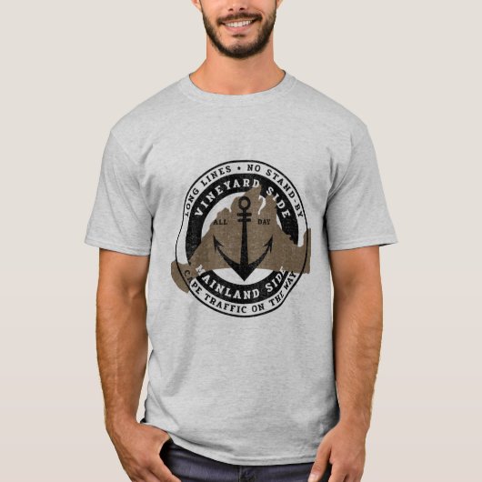 Wachten op het Boat Martha's Vineyard T-shirt (Voorkant)