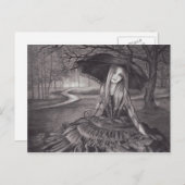 Wachten op het Briefkaart van de gevampier op het  (Voorkant / Achterkant)