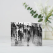 Wachten op het centrale station in Grand Briefkaart (Staand voorkant)