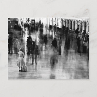 Wachten op het centrale station in Grand Briefkaart