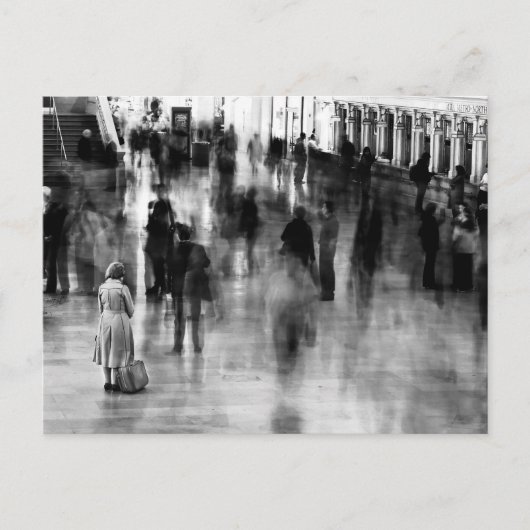 Wachten op het centrale station in Grand Briefkaart (Voorkant)