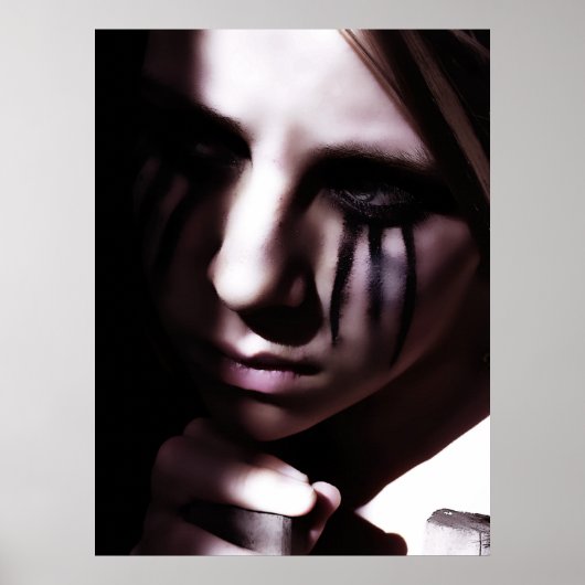 Wachten op het donkere Poster (Voorkant)