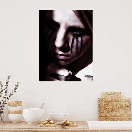 Wachten op het donkere Poster (Keuken)