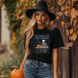 Wachten op het Halloween Skeleton Shirt | grappig