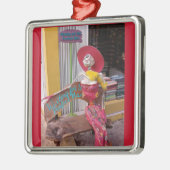 Wachten op het perfecte Man Metalen Ornament (Links)